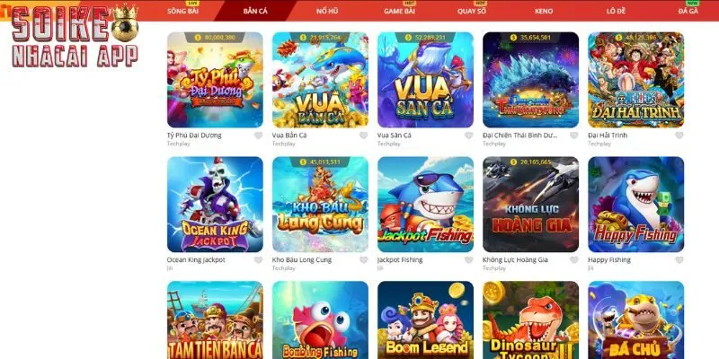 Sảnh bắn cá với nhiều tựa game ấn tượng bạn nên thử